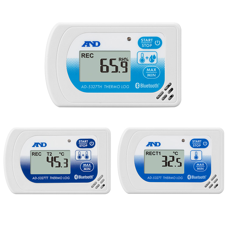 Bluetooth内蔵温度・湿度データロガー さーもろぐAD-5327シリーズ