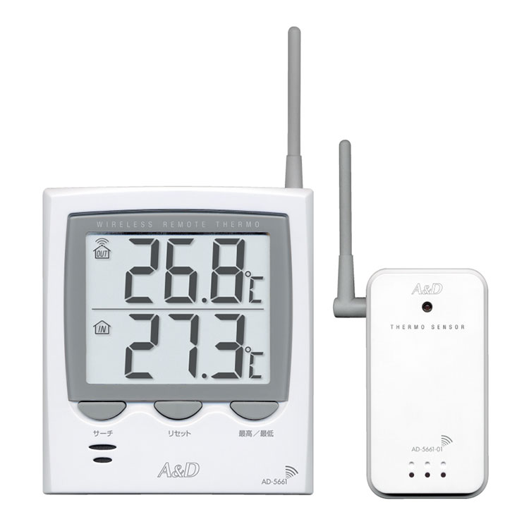 ワイヤレス温度計 Ad 5661 Ad 5661s 電子計測機器 商品 サービス 株式会社エー アンド デイ