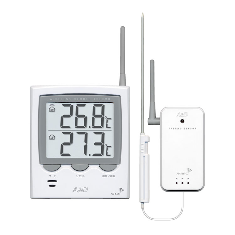 ワイヤレス温度計 Ad 5661 Ad 5661s 電子計測機器 商品 サービス 株式会社エー アンド デイ